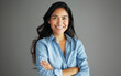© Edgar Martirosyan - Photo of Smiling businesswoman in blue shirt