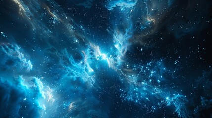 abstract space background with stars and nebula