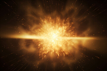 Wall Mural - A brilliant stellar explosion, possibly a supernova or a massive star's death throes.