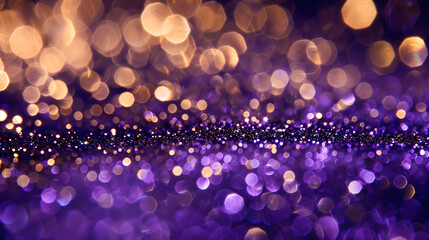 Wall Mural - Purple and gold glitter background design