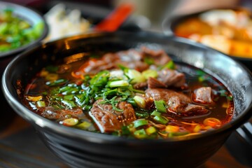 Wall Mural - Vietnamese beef noodle soup a popular dish