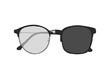 © Arief - half of Eyeglass and half of black sunglasses