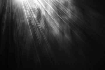 Wall Mural - rays of light isolated on the black background for overlays design screen blending mode layer