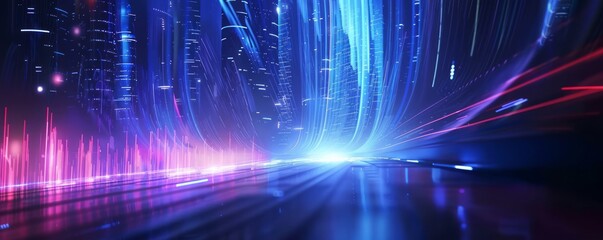Wall Mural - abstract futuristic background.