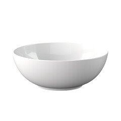 Wall Mural - Empty white bowl isolated on transparent background