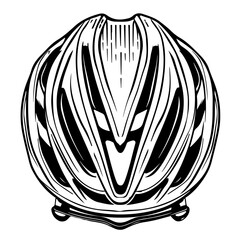 Sticker - Bicycle Helmet Front