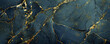 © Zuhaib - Elegant navy blue  pale gold marble pattern with luxurious golden veining designed to mimic posh stone textures