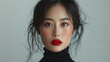 Portrait of the beautiful Chinese supermodel,