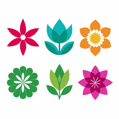 Wall Mural - create-a-set-of-flower-icon-vector-art-illustratio (56)