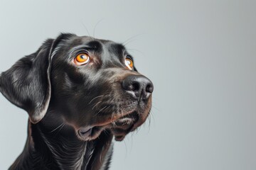 Wall Mural - Puzzled Pooch: Labrador in a Quandary