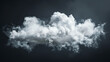 cloud on grey background, AI generated