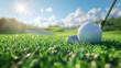 golf illustration, AI generated