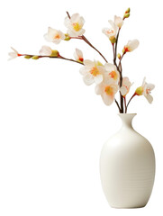 PNG Flower vase plant white.