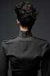 © Balaraw - Stylish curly hairstyle on dark background