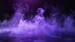 © Ksenia - Ground purple fog background, 3d rendering. Smoke cloud scene neon light. Spooky dark magic haze. Panoramic view of the abstract fog.