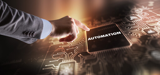 Wall Mural - automation technology industrial process workflow optimisation
