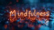 Focused Lighting Mindfulness concept art poster.