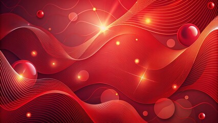 Wall Mural - Red abstract background. Dynamic shapes composition