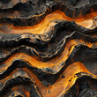 Burnt Sienna Flowing Lava Rivulets: A Computer-Generated Visualization