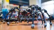 a biomimetic robotics lab developing bio-inspired robots with locomotion and sensing capabilities inspired by animals and insects, enabling applications in search and rescue