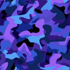 Purple and Black Camouflage