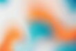 Abstract blurry gradient orange, blue, white background, grainy noise texture, empty space, soft and pastel cloudy texture