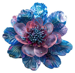 PNG Flower resin peacock shaped accessories chandelier accessory.