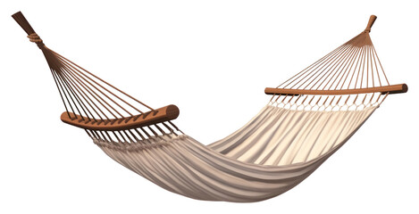 png rope hammock 3d cartoon furniture white background tranquility.