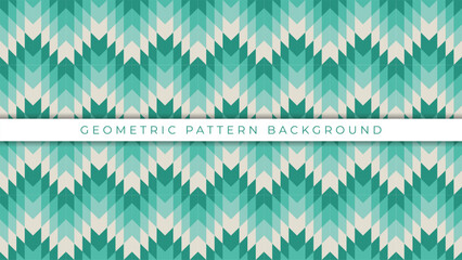 Wall Mural - green geometric pattern background design