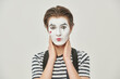 emotional mime actor