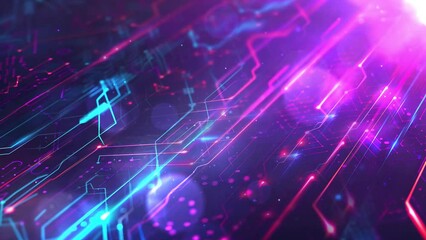 diagonal geometric circuit connection line abstract. seamless looping overlay 4k virtual video animation background
