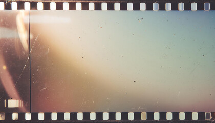 Wall Mural - background of retro film overly, image with scratch, dust and light leaks