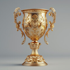 Wall Mural - Antique Golden Trophy Cup with Ornate Details