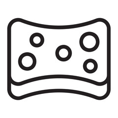 Sticker - sponge line icon