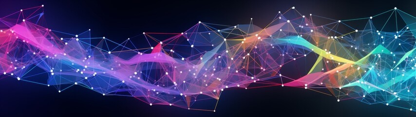 abstract colorful technology network background