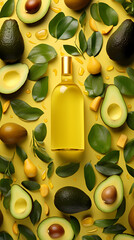 Wall Mural - Olive oil bottle, product photography