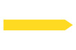 © Ryra Ryu - yellow arrow banner simple flat style vector illustration isolated on white and transparent background. minimalism and blank for text. yellow ribbon banner