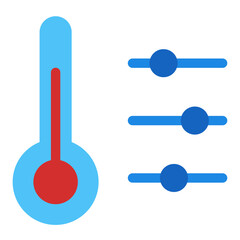 Sticker - temperature control icon 