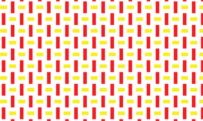 Wall Mural - abstract simple red yellow rectangle pattern art.