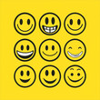 © odi - Smiley icons with cute 2D drawing feeling