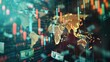 © Jeerawut - global stock market chart adorned with diverse currencies, emphasizing the global reach of financial markets.