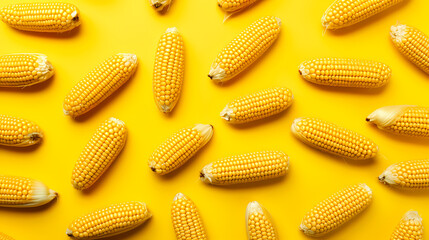 Poster - Fresh yellow corn cobs