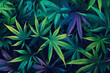Cannabis and hemp background, Generative Ai