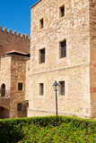 Fototapeta  - Interior view of the Siguenza castle, today used as a luxury hotel.