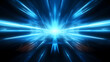 © xuan - Abstract futuristic background with blue glowing rays and speed lines