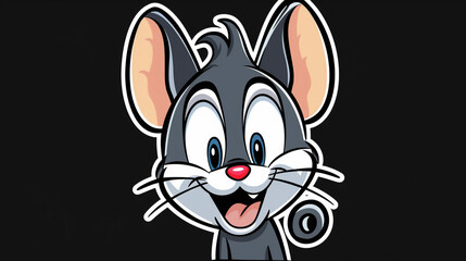 Beautiful animated mouse wallpaper with black background.