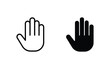 hand stop icon