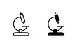 microscope icon vector, microscope symbol