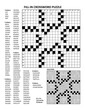 Fill in the blanks crossword puzzle with american style grid of 21x21 size, 70 blocks, 110 words, one letter revealed. Letter I as a hint. Answer included.
