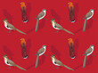 Bird Little Cuckoo Cartoon Cute Seamless Wallpaper Background